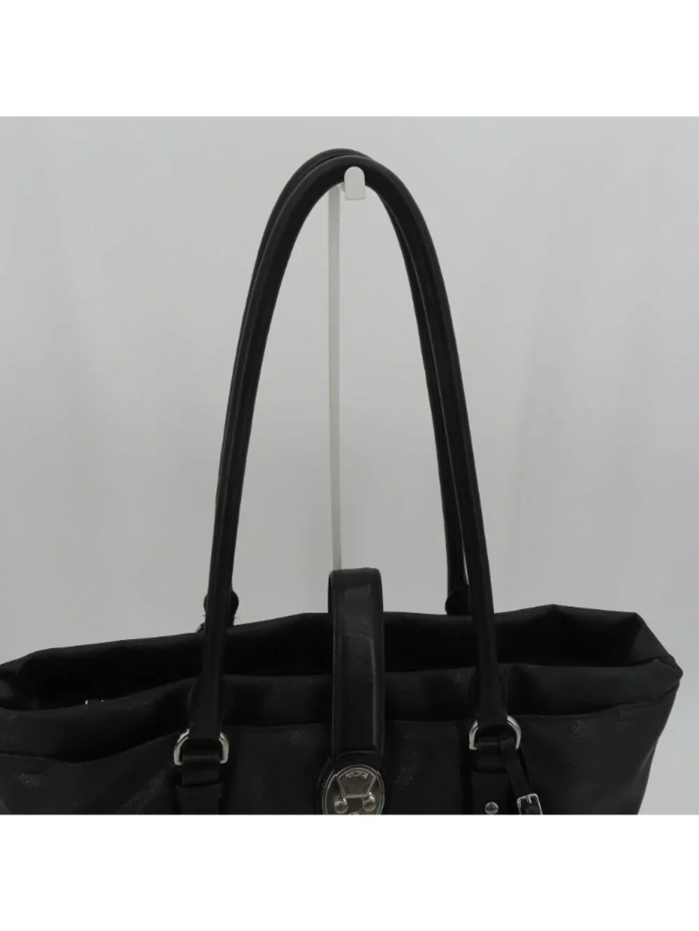 Tumi Villa Turin 73105D2 Black Canvas Work Travel Tote Handbag Purse Bag Commute